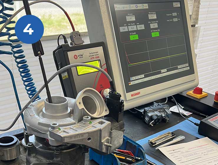 Schritt 4: Turbolader-Prüfung und Messung